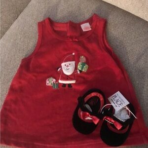 Carter’s santa velvet red dress